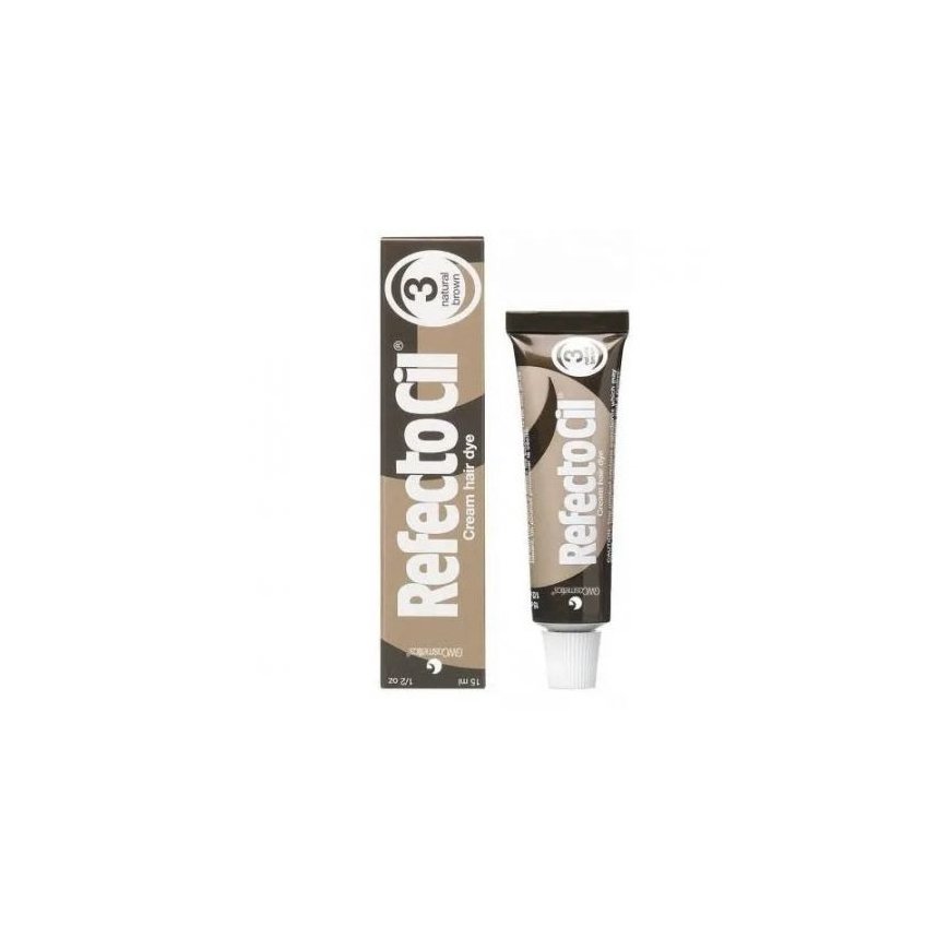 REFECTOCIL_Eyelash And Eyebrow Tint henna do brwi i rzęs 3 Natural Brown 15ml