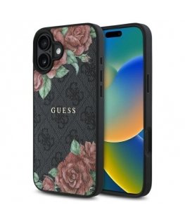 Guess GUHMP16SP4ROPEMCK iPhone 16 6.1" czarny|black hardcase