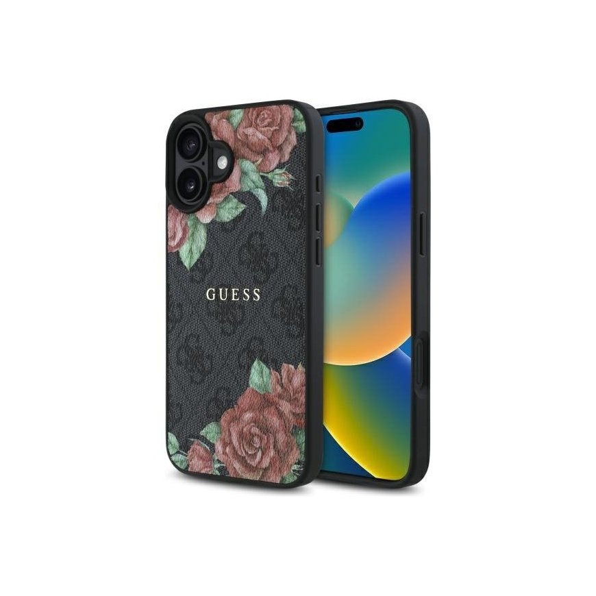 Guess GUHMP16SP4ROPEMCK iPhone 16 6.1" czarny|black hardcase