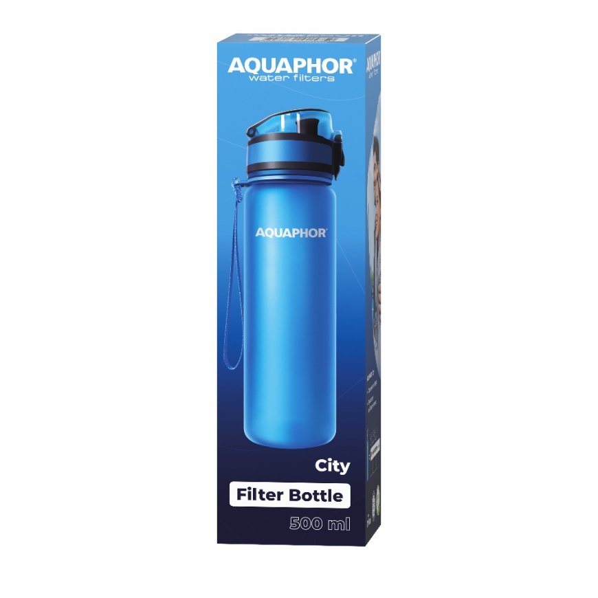 AQUAPHOR City Vandens filtravimo butelis 0,5 L Mėlyna – 4