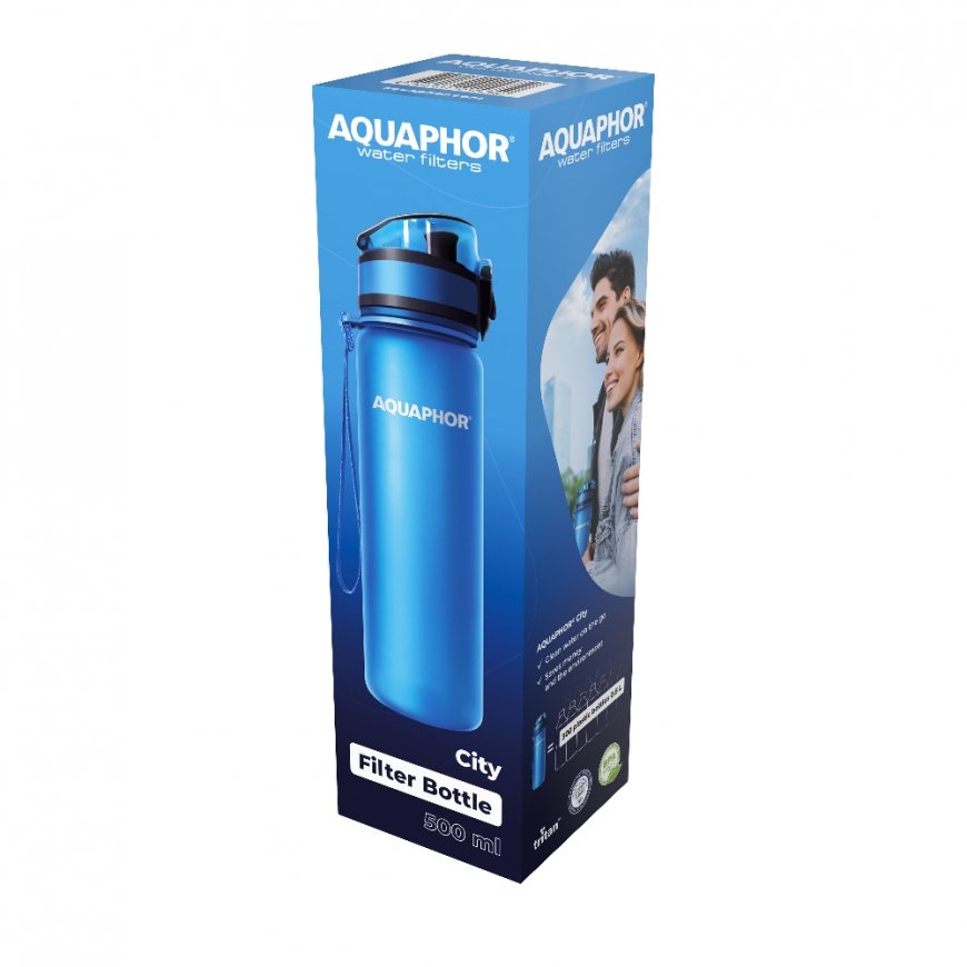 AQUAPHOR City Ūdens filtrēšanas pudele 0,5 L Zils – 5