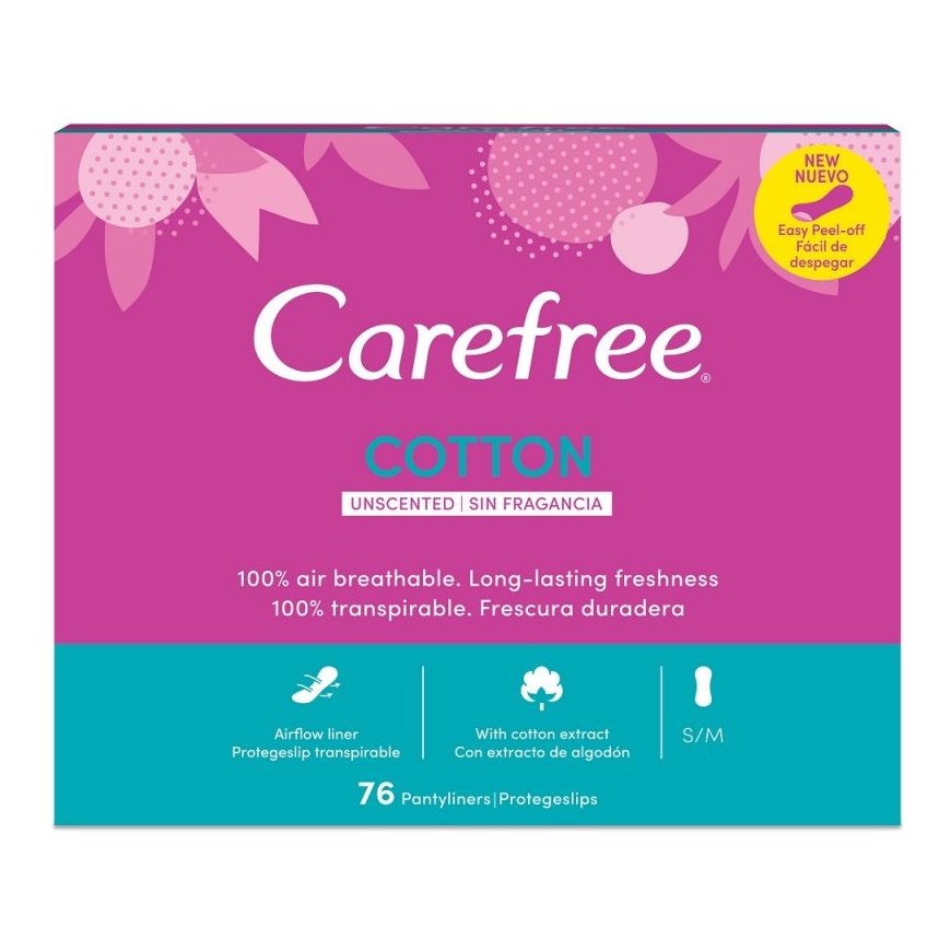 . CAREFREE_Cotton wkładki higieniczcne 76szt