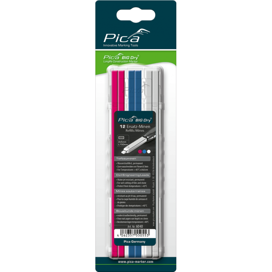 Pica BIG DRY Refills Civil Engineering assorted - SB