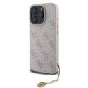 Guess 4G Charm Case for iPhone 16 Pro Max Tone on Tone Pink Guess 4G Charm Case for iPhone 16 Pro Max Tone on Tone Pink