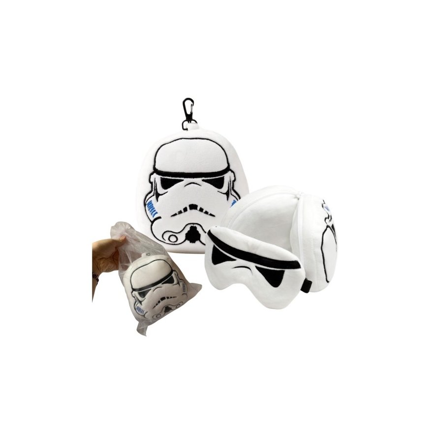 Relaxeazzz Star Wars Stormtrooper Pluszowy Zestaw: Poduszuka + Opaska Na Oczy – 2