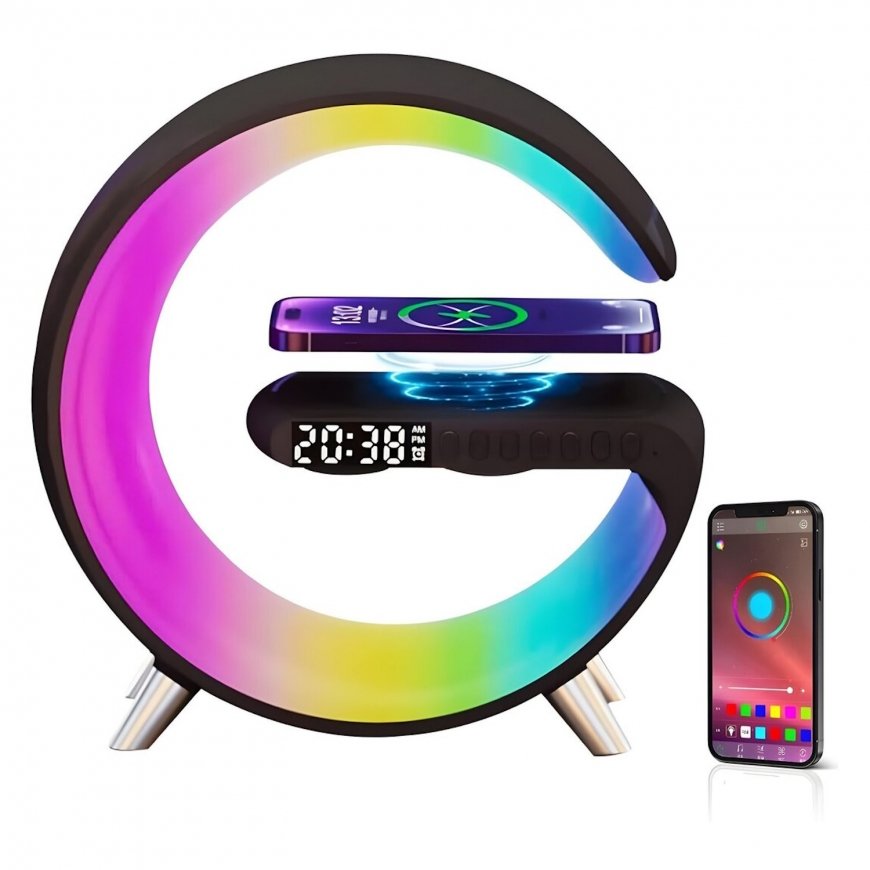 Elight G1 15W Traadita laadija Laua Äratuskell RGB Öölamp & BT K