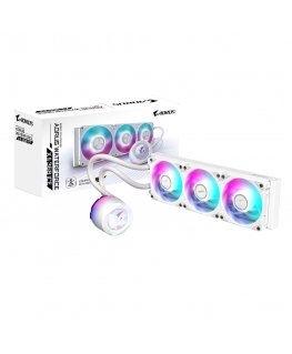 GIGABYTE AORUS WATERFORCE X II 360 ICE Suoritin All-in-one-nesteenjäähdytin 12 cm Valkoinen