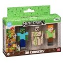 MINECRAFT 3D ERASERS - 3 PACK VER.C