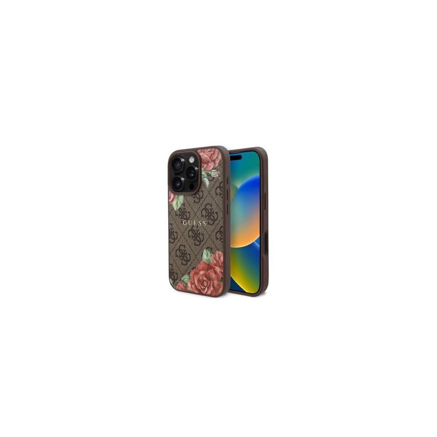 Guess GUHMP16LP4ROPEMCW iPhone 16 Pro 6.3" brązowy|brown har