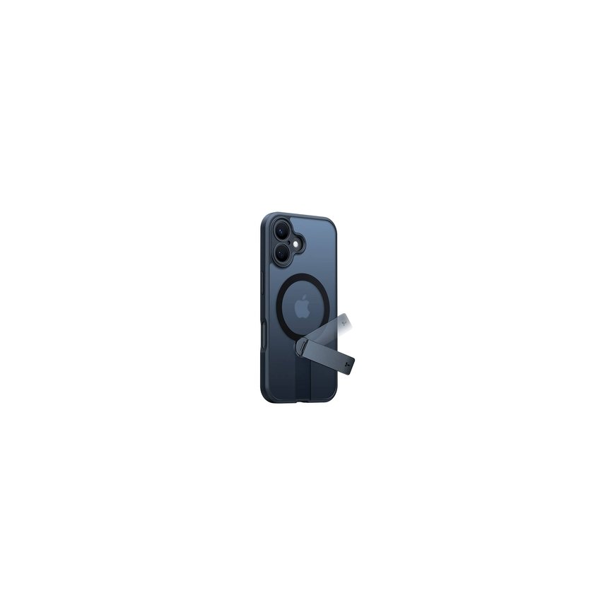 Torras Pstand Spin Case for iPhone 16 (Black) – 2