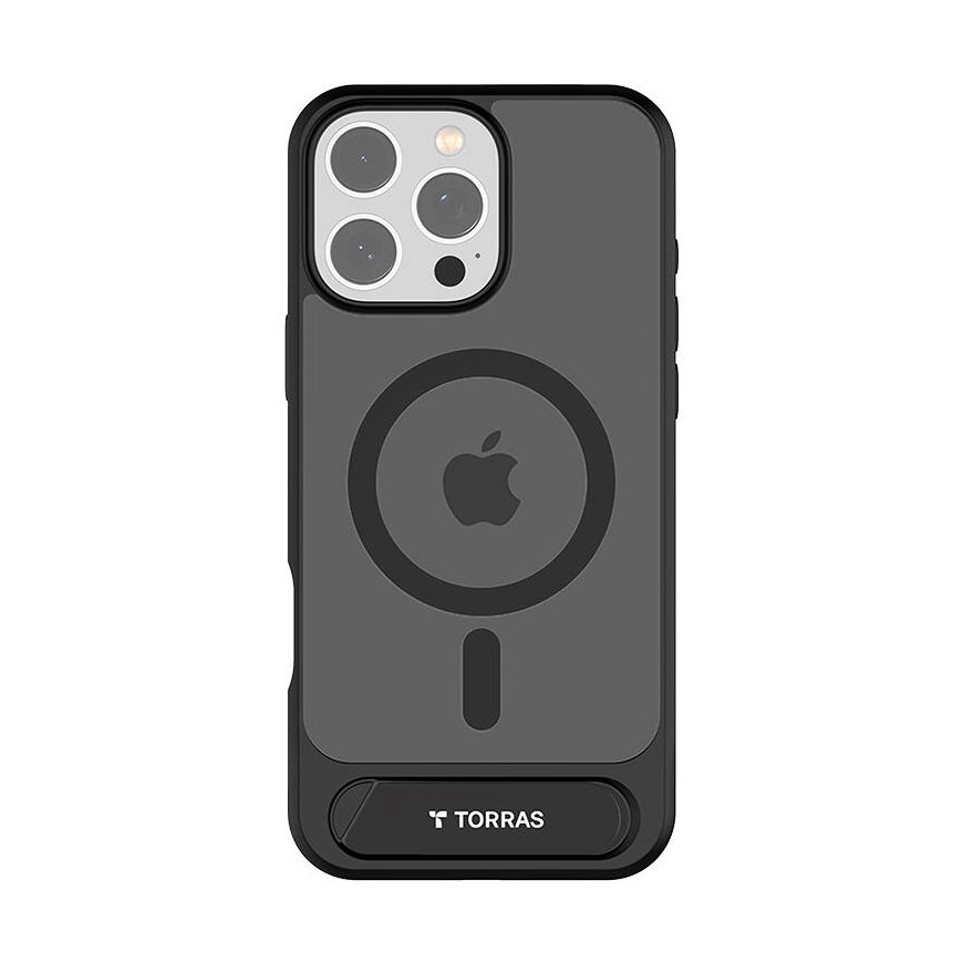 Torras Pstand Series Case for iPhone 16 ProMax (Black)