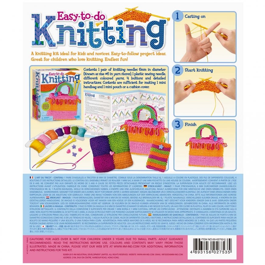 4M DIY kit Easy-To-Do Knitting Art – 4