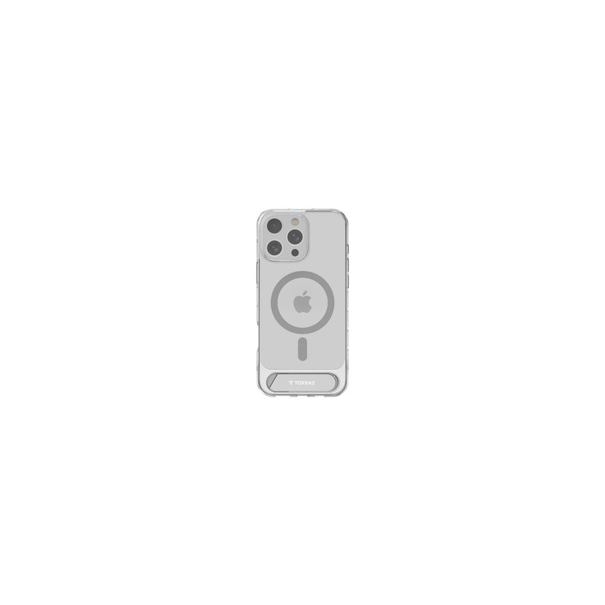 Torras Pstand Series Case for iPhone 16 Pro (Transparent) – 2