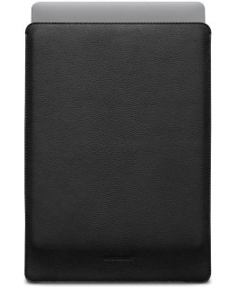 Woolnut Leather Sleeve for 15" MacBook Air, black