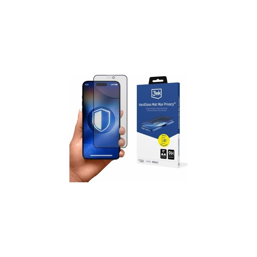 3mk HardGlass Matt Max Privacy do Apple iPhone 16 Pro