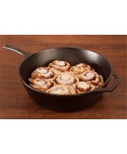 Lodge cast iron pan is 30.4 cm deep