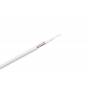 Cabletech Coaxial cable RG59 copper 75om, Ø5.7mm, white