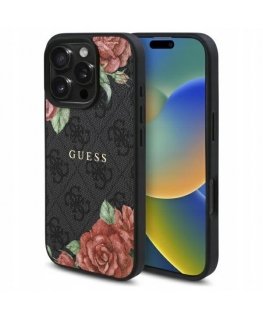 Guess GUHMP16LP4ROPEMCK iPhone 16 Pro 6.3" czarny|black hard