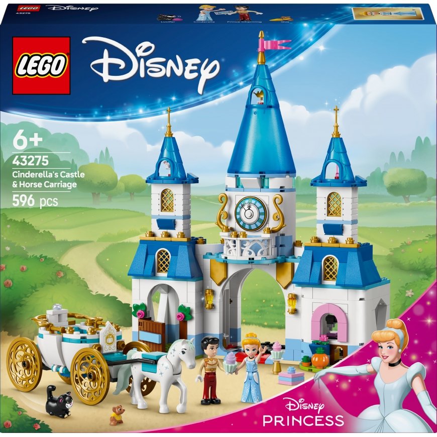 Disney Princess 43275 – Cinderella's Castle and Horse-Drawn Carriage