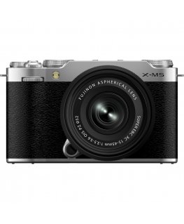 FUJIFILM X-M5 - järjestelmäkamera + XC 15-45mm objektiivi, hopea
