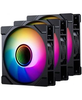 PHANTEKS M25 Gen2 PWM D-RGB Lüfter, 3er-Pack - Reverse Blade, 120mm, black