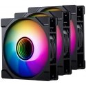 PHANTEKS M25 Gen2 PWM D-RGB Lüfter, 3er-Pack - Reverse Blade, 120mm, juodas