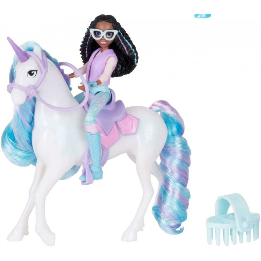 Unicorn Academy Akademia Jednorożców Rinkinys Figurki Layla & Glacier dziewczyna i jednorożec + priedai – 2