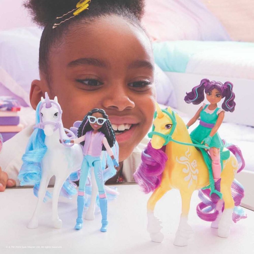 Unicorn Academy Akademia Jednorożców Rinkinys Figurki Layla & Glacier dziewczyna i jednorożec + priedai – 4