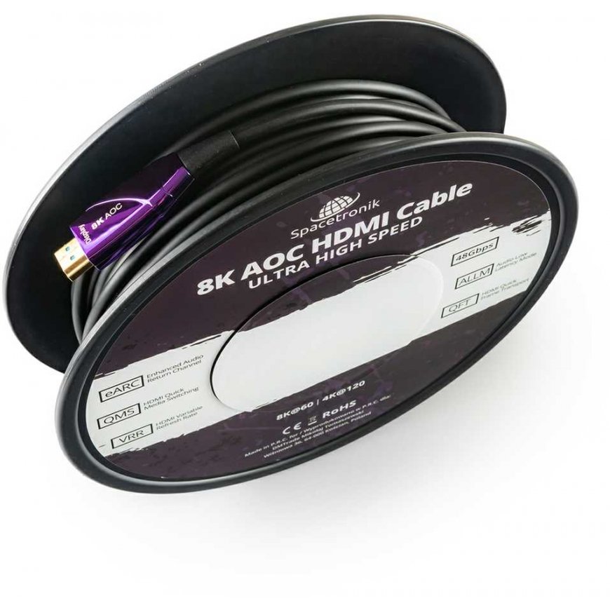 Spacetronik UHS AOC HDMI 2.1 optical cable SH-OX500 50 m – 4