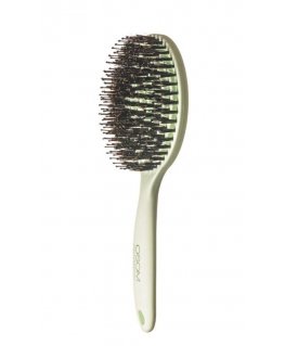 Round hair brush for drying hair OSOM Professional Lollipop Vent Matte Mint OSOM15486, mint, with nylon bristles and boar bristl