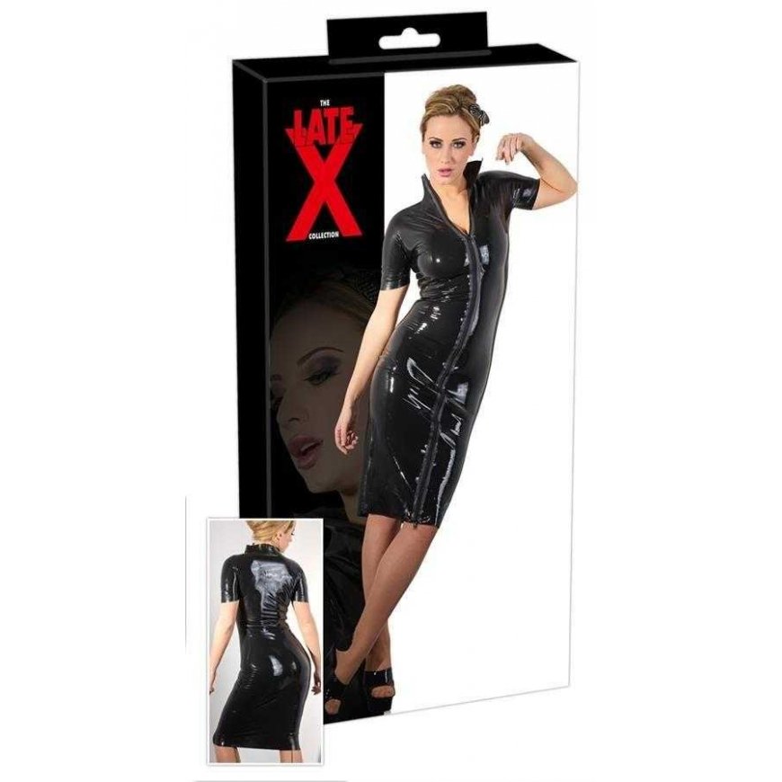 Late X Latex dress L with zipper – 2