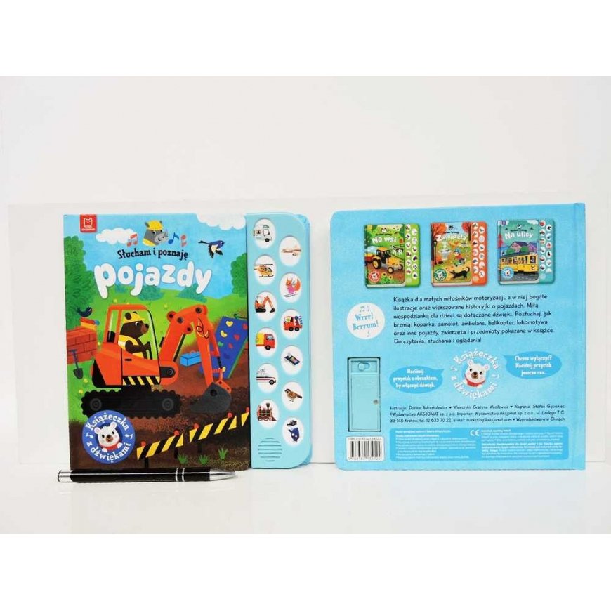 BOOK Aksjomat Słucham i poznaję Pojazdy ksišżeczka with dw 34124 – 3
