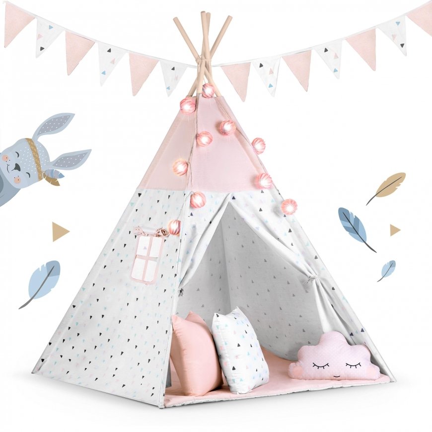 Nukido tent for children with garland and lights – 3