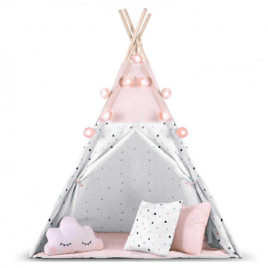 Nukido tent for children with garland and lights – 5