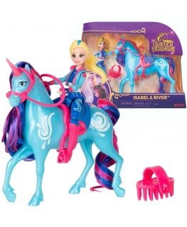 Unicorn Academy Akademia Jednorożców Rinkinys Figurki Isabel & River dziewczyna i jednorożec + priedai