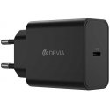 Devia wall charger Rocket PD 45W 1x USB-C juodas+ cable USB-C - USB-C Devia wall charger Rocket PD 45W 1x USB-C juodas+ cable USB-C - USB-C