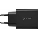 Devia wall charger Rocket PD 45W 1x USB-C juodas+ cable USB-C - USB-C Devia wall charger Rocket PD 45W 1x USB-C juodas+ cable USB-C - USB-C
