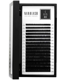 Nanolash Volume Lashes False Eyelashes 0.15 C 6-13 Mm 1 U