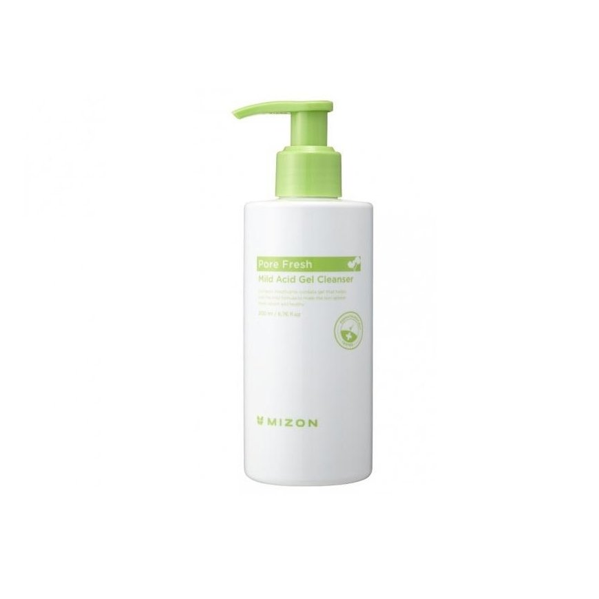 Veido odos prausiklis Mizon Pore Fresh Mild Acid Gel Valiklis, efektyviai valo užsikimšusias poras, 150 ml