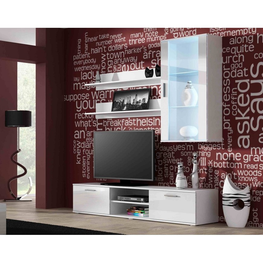 Cama hanging display cabinet SOHO white/white gloss – 2