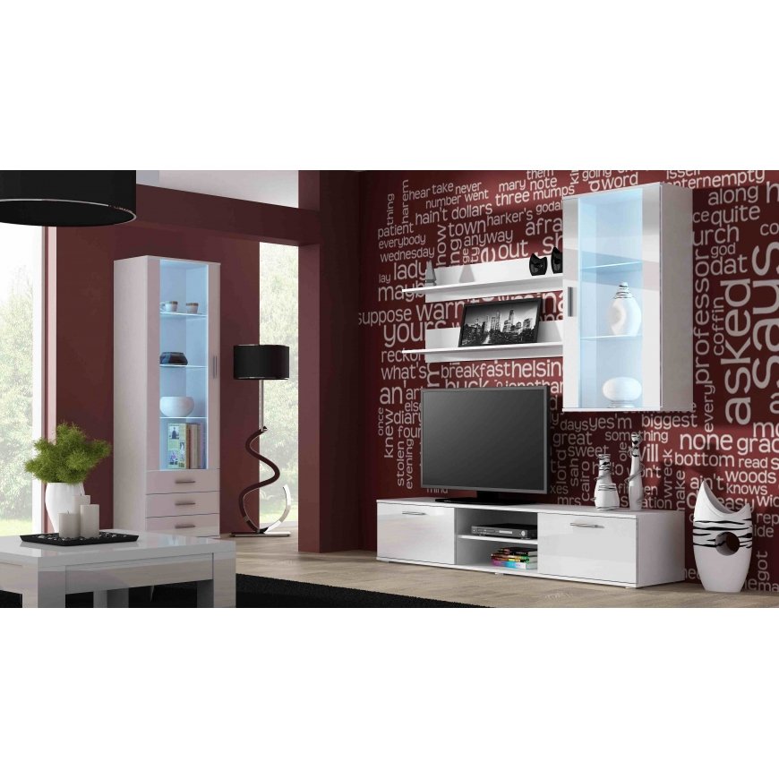 Cama hanging display cabinet SOHO white/white gloss – 3