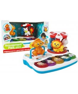 Lean Toys Colorful Piano with Animal For Kiddie