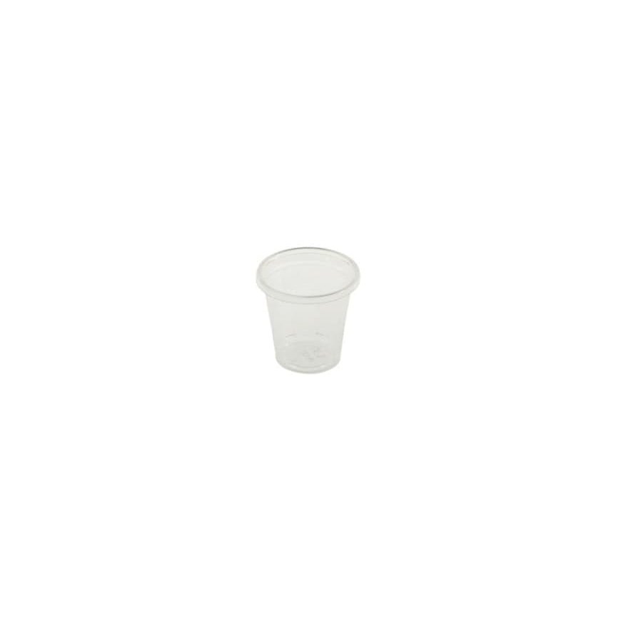 Multi Plastglas 3 cl snapseglas Ø45xH45mm Bionedbrydelig PLA Klar,30 pk x 100 stk/krt