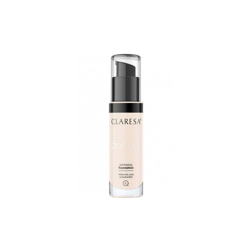 Claresa Doll Up! Lumizing Foundation 02 Light, 34 g
