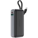 External battery Power Bank Acefast M7-10000 PD30W With Cable 10000mAh black External battery Power Bank Acefast M7-10000 PD30W With Cable 10000mAh black