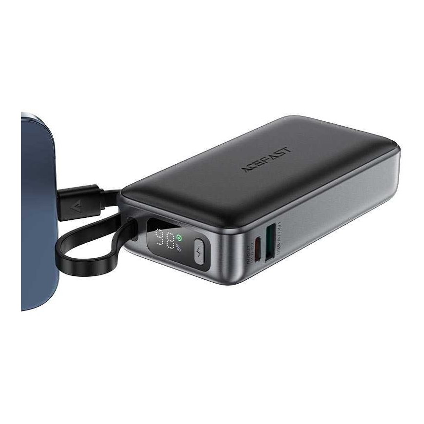 External battery Power Bank Acefast M7-10000 PD30W With Cable 10000mAh black – 3