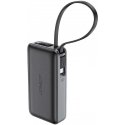External battery Power Bank Acefast M7-10000 PD30W With Cable 10000mAh black External battery Power Bank Acefast M7-10000 PD30W With Cable 10000mAh black
