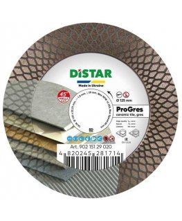 DISTAR PROGRES tile 45 degree cutting and grinding disc for tiles 125 mm x 22.23 mm
