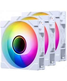 PHANTEKS M25 Gen2 PWM D-RGB Lüfter, 3er-Pack - Reverse Blade, 120mm, white