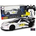 Lean Toys Remote-controlled sports car Corvette C6.R, 2.4 G, 1:18, white Lean Toys Remote-controlled sports car Corvette C6.R, 2.4 G, 1:18, white